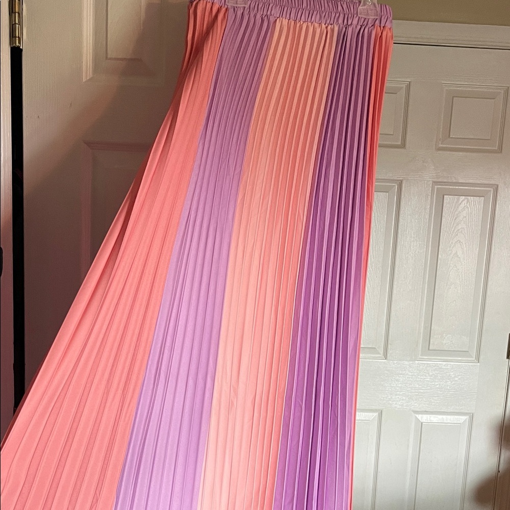 Colorful Pleated Women's Skirt